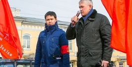 Самый юный депутат НХ РБ Баир Цыренов и экс-координатор ЛДПР в РБ Игорь Бобков Анна Огородник, UlanMedia