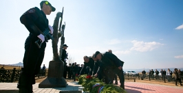Память своих коллег приехали почтить сотрудники правоохранительных органов и родственники  Анна Огородник, UlanMedia