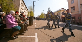 Мтинг МВД посвященный 69 годоыщине Победы  Анна Огородник, UlanMedia