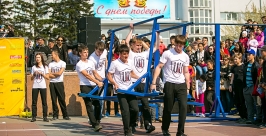Горожане приняли участие в акции &quotРекорд Победы&quot Анна Огородник, UlanMedia