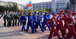  Школьники Улан-Удэ приняли участие военно-спортивной игре &quotПобеда&quot Екатерина Демина ИА UlanMedia