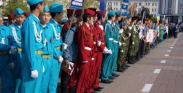  Школьники Улан-Удэ приняли участие военно-спортивной игре &quotПобеда&quot Екатерина Демина ИА UlanMedia