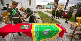 Забайкальским казакам торжественно вручили знамя в Улан-Удэ Анна Огородник, UlanMedia