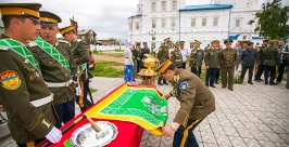Забайкальским казакам торжественно вручили знамя в Улан-Удэ Анна Огородник, UlanMedia