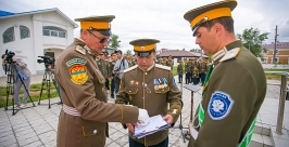Забайкальским казакам торжественно вручили знамя в Улан-Удэ Анна Огородник, UlanMedia