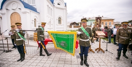 Забайкальским казакам торжественно вручили знамя в Улан-Удэ Анна Огородник, UlanMedia