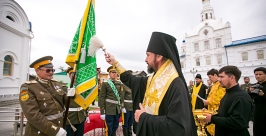 Забайкальским казакам торжественно вручили знамя в Улан-Удэ Анна Огородник, UlanMedia