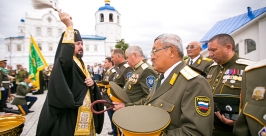 Забайкальским казакам торжественно вручили знамя в Улан-Удэ Анна Огородник, UlanMedia