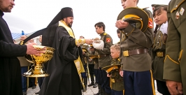 Забайкальским казакам торжественно вручили знамя в Улан-Удэ Анна Огородник, UlanMedia