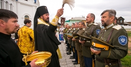Забайкальским казакам торжественно вручили знамя в Улан-Удэ Анна Огородник, UlanMedia