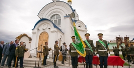 Забайкальским казакам торжественно вручили знамя в Улан-Удэ Анна Огородник, UlanMedia