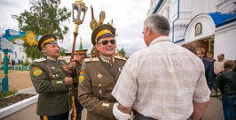 Забайкальским казакам торжественно вручили знамя в Улан-Удэ Анна Огородник, UlanMedia