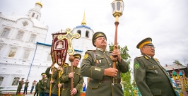 Забайкальским казакам торжественно вручили знамя в Улан-Удэ Анна Огородник, UlanMedia