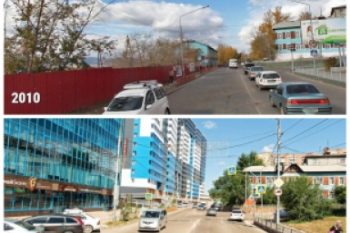 Высотки хаотично втыкали по городу коллаж UlanMedia (УланМедиа)