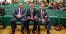 Вячеслав Наговицын, Петр Носков и Александр Клочихин на первой сессии горсовета V созыва Анна Огородник, UlanMedia