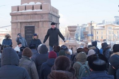 Сам Мархаев опровергает, что это был митинг ТГ-канал КПРФ/Бурятия