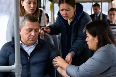 Женщинам удалось стабилизировать состояние больного до приезда скорой Сгенерировано ИИ