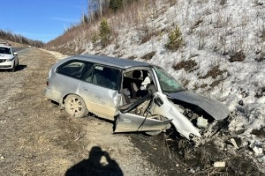 В Бурятии водитель травмировался в раскуроченной &quotТойоте&quot ГИБДД по Бурятии