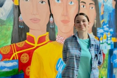 Арт-объект с национальными орнаментами и пейзажами появился в Улан-Удэ