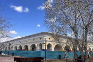 Начался ремонт Гостиных рядов в Улан-Удэ Минстрой Бурятии