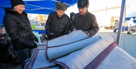 Разноцветные валенки представила фабрика &quotНаран&quot Анна Огородник, UlanMedia