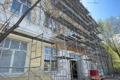 Капремонт школы №1 в Улан-Удэ завершат раньше срока: дети пойдут уже 1 сентября