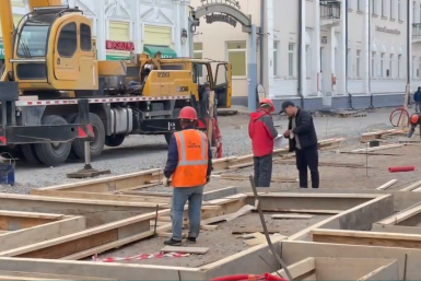 На Арбате в Улан-Удэ проложили ливневую канализацию