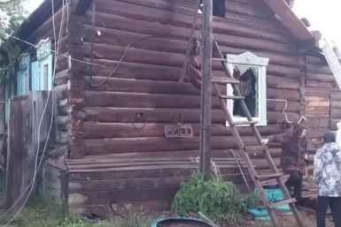 В Бурятии от курения едва не сгорел дом