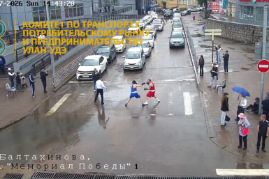 В Улан-Удэ на перекрёстке устроили боксёрский поединок администрация г. Улан-Удэ