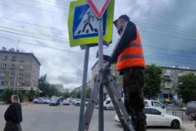 В Улан-Удэ проверят 15 тысяч дорожных знаков