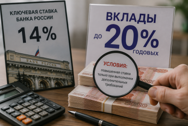 В чем подвох вкладов под 20% при ставке ЦБ 14% - всего 1 условие, и вас не облапошат создано при помощи ИИ