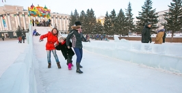 Встреча нового 2015 года на главной площади города Улан-Удэ Анна Огородник, UlanMedia