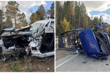 Три человека пострадали в страшной аварии на трассе в Бурятии