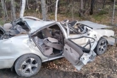 Два человека пострадали в перевернувшейся "Тойоте" в Бурятии