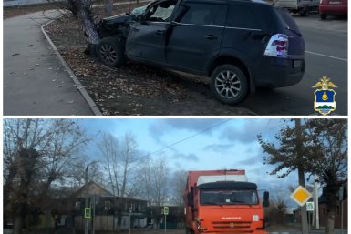 Ребёнок пострадал в столкновении "Опеля" с КамАЗом