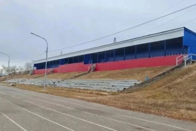 В Кяхте отремонтировали стадион "Чемпион" к зимним сельским играм