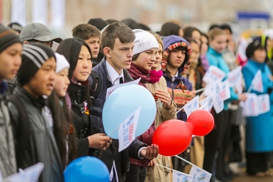 Вечный огонь зажгли в Бурятии Анна Огородник, UlanMedia