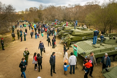 Митинг в честь Дня Победы провели в Улан-Удэ у отреставрированного мемориала Анна Огородник, UlanMedia