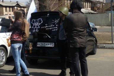 Выражаем свои чувства, как можем - организатор автопробега ко дню Победы в столице Бурятии Екатерина Демина, UlanMedia
