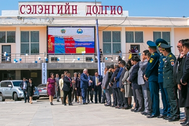 Торжественная встреча делегации из Бурятии на границе с Монголией Анна Огородник, UlanMedia