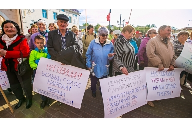Митниг за отставку министра транспорта Козлова прошел в Бурятии Анна Огородник, UlanMedia
