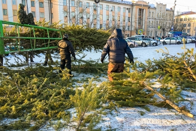 Начало установки Анна Огородник, ИА UlanMedia