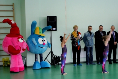 Открытие спортзала  Анна Ом, ИА SakhalinMedia