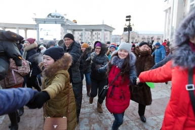 Всемирный флэшмоб Глобальный ехор проводится в Бурятии в пятый раз Александра Данилова, UlanMedia