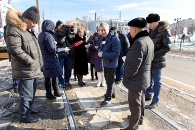 Улица Терешковой – самый протяженный аварийный участок трамвайных путей в Улан-Удэ Александра Данилова, UlanMedia