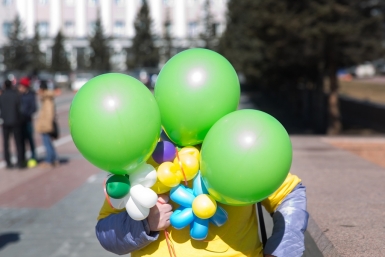 Во Всемирный день борьбы с туберкулезом на площади Советов прошла акция Остановим туберкулез вместе Александра Данилова, UlanMedia