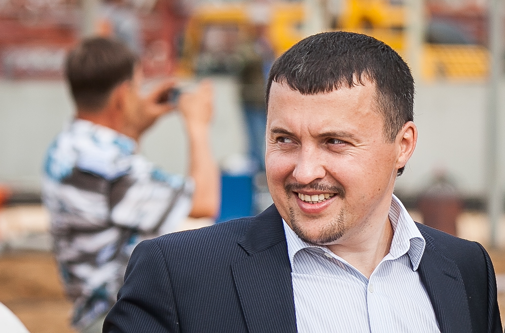 Генеральный директор ЗАО "Свинокомплекс "Восточно-Сибирский" Сергей Одышев, Фото с места события собственное