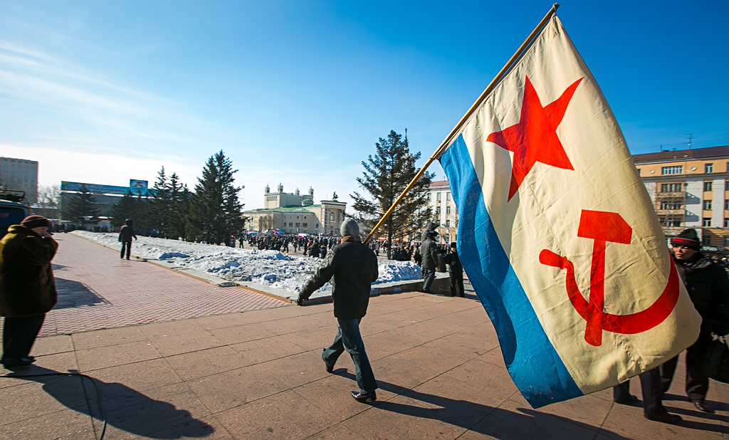 Жители Улан-Удэ вышли на митинг в поддержку Крыма, Фото с места события собственное