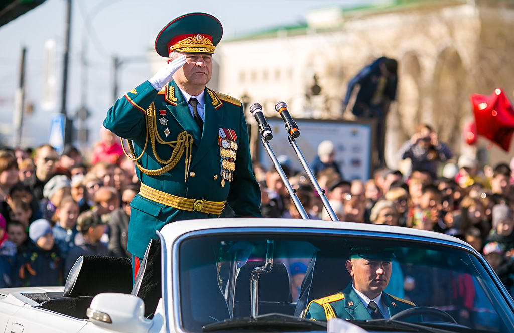 Парад, посвященный 69-й годовщине Победы, прошел в Улан-Удэ, Фото с места события собственное