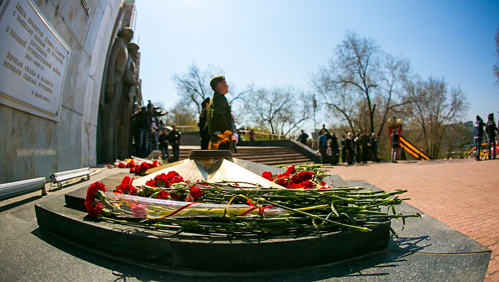 Вечный огонь горит на Мемориале Победы лишь 9 мая. В остальное время он потушен, Фото с места события собственное
